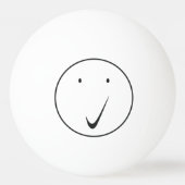 チェック顔 – ティック/黒。 卓球ボール (正面)