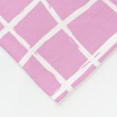 チェック16フォトピモダンッミニマルクシンプルのエレガント フリースブランケット (角)