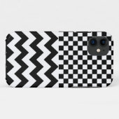 チェック&シェフ~ブラックパターン Case-Mate iPhoneケース (裏面(横))