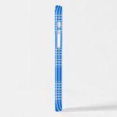 チェック – タータンチェック – 格子模様 – 青 – 壁紙 iPhoneケース (左側面)