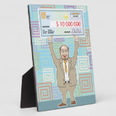 チェック・ベクトルを保持する抽選勝者10M フォトプラーク (側面)