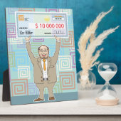 チェック・ベクトルを保持する抽選勝者10M フォトプラーク (側面)