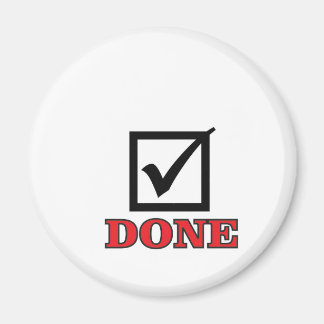 チェック・マークの完了 マグネット