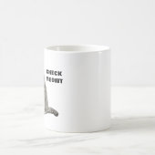 『チェック・メウト・キャット・ウィズ・サングラス&タイおもしろい』 コーヒーマグカップ (中央)