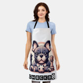 チェックM8 エプロン (着用した状態)