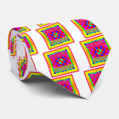 チェッサイケデリックスボードとチェスの駒 ネクタイ (ロール)