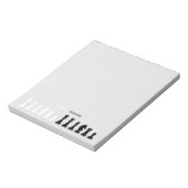 チェッパーソナライズされたスピース灰色 ノートパッド (回転)
