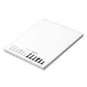 チェッパーソナライズされたスピース白黒 ノートパッド (回転)