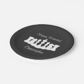 チェッパーソナライズされたスピース誕生日 ペーパープレート (アングル)