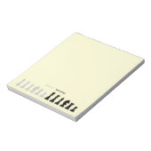チェッパーソナライズされたスピース黄色 ノートパッド (回転)