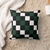 チェッモダンカー名門私立校風のボ市松模様にード クッション (ブランケット)