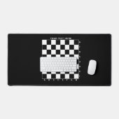 チェッ市松模様にスボカスタムードカラーデスクマット デスクマット (キーボード&マウス)