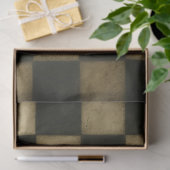 チェッ擦り切れたカーボードパターンの切り離し紙 薄葉紙 (ギフト)