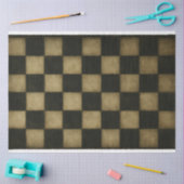 チェッ擦り切れたカーボードパターンの切り離し紙 薄葉紙 (クラフト)