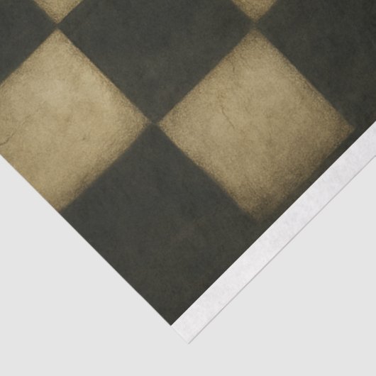 チェッ擦り切れたカーボードパターンの切り離し紙 薄葉紙 (詳細)