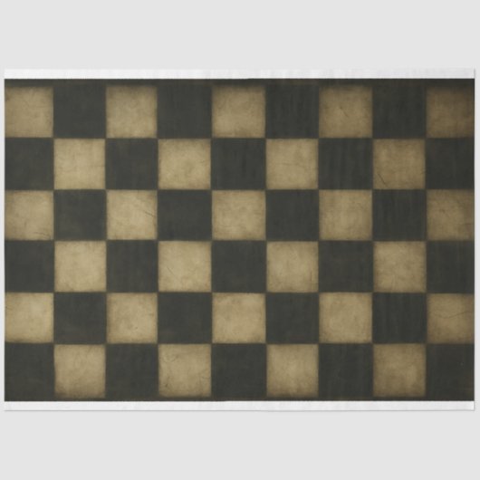 チェッ擦り切れたカーボードパターンの切り離し紙 薄葉紙 (正面)
