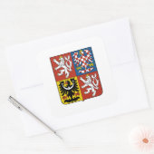 チェッ素晴らしクコート・オブ・アームズ スクエアシール (封筒)