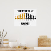 チェッ考えス反射チェッ遊スを実行する前に ポスター (キッチン)