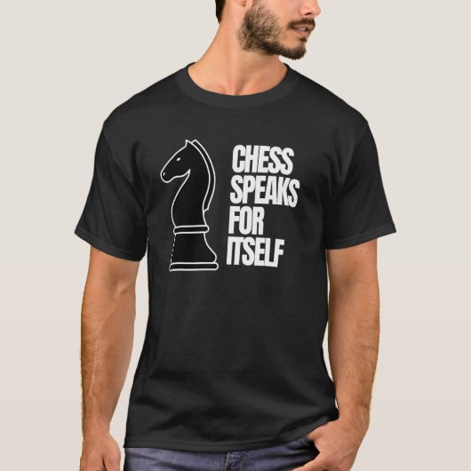 チェッ話スプレーヤーのTシャツ用のチェス Tシャツ (正面)