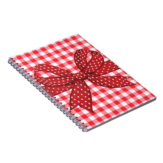 チェッ赤と白ク ノートブック (右側)