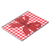 チェッ赤と白ク ノートブック (左側)