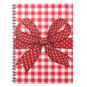 チェッ赤と白ク ノートブック (正面)