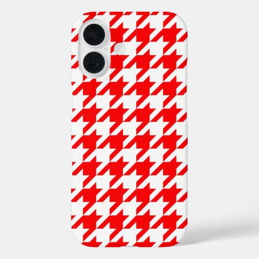 チェッ赤と白ク Case-Mate iPhoneケース (裏面)