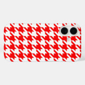 チェッ赤と白ク Case-Mate iPhoneケース (裏面 (横))