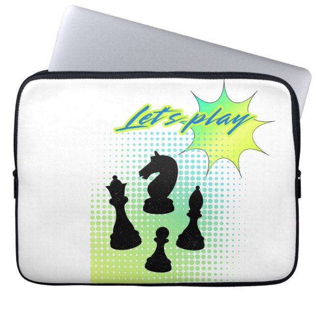 チェッ遊シュ ラップトップスリーブ (正面)