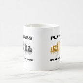 チェッ遊スゲームだ知性がある コーヒーマグカップ (中央)