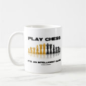 チェッ遊スゲームだ知性がある コーヒーマグカップ (左)