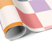 チェッ鮮やかカーボードパターン ラッピングペーパー (ロールコーナー)