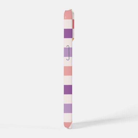 チェッ鮮やかカーボードパターン iPhone 15ケース (右側面)