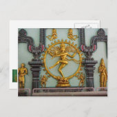 チェティアーヒンズー教寺院、シヴァ像 ポストカード (正面/裏面)