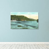 チェナンゴ川とダムの景色 キャンバスプリント (インサイチュ (ウッドフロア))