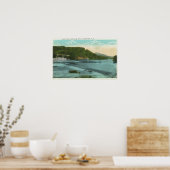 チェナンゴ川とダムの景色 ポスター (キッチン)