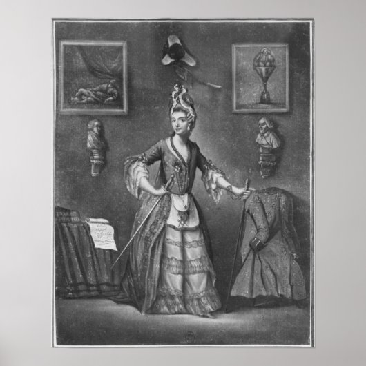 チェバリエ・ディオンは女性の格好をした ポスター (正面)