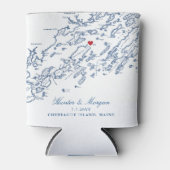 チェベハーアイランドメイン結婚式の引き出物ドリンクホルダー 缶クーラー (正面)