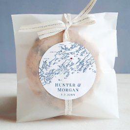 チェベハーアイランドメーンマップ結婚式の引き出物 ラウンドシール