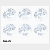 チェベハーアイランドメーンマップ結婚式の引き出物 ラウンドシール (シート)