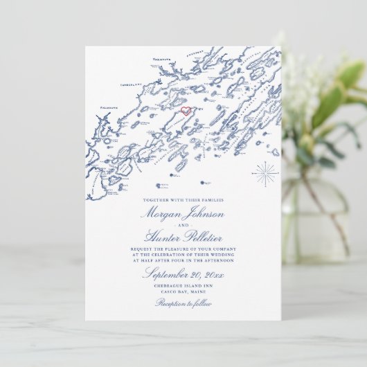 チェベハーギアイランドマップ結婚式招待状メイン (スタンド正面)