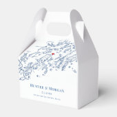 チェベハーギアイランドメーンディスティネーションウェディングエレガント フェイバーボックス (正面サイド)