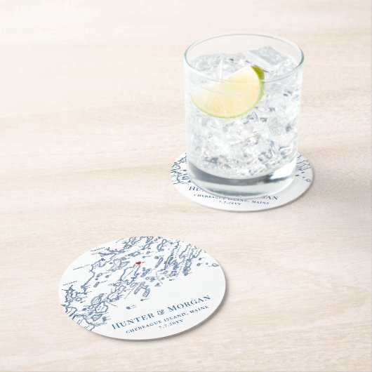 チェベハーギアイランドメ結婚インズ ラウンドペーパーコースター (インサイチュ)