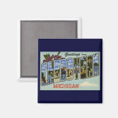 チェボイガン・ミシガンからの挨拶! マグネット (正面/裏面)