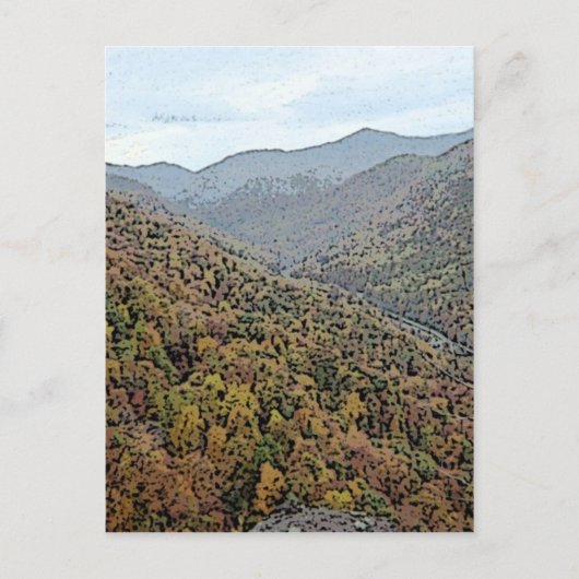 チェムニー・ロック周辺の山々 ポストカード (正面)