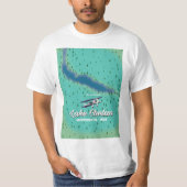 チェランワシントン湖の地図 Tシャツ (正面)