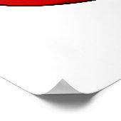 チェリおもしろいフィックレッドさくらんぼフルーツプン ポスター (角)