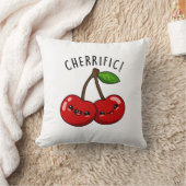 チェリおもしろいフィックレッドさくらんぼプン クッション (ブランケット)