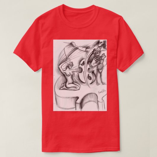 チェリストの欲求 Tシャツ (デザイン正面)