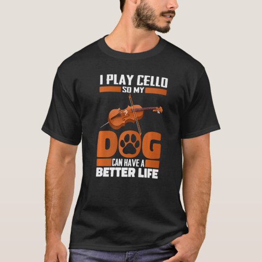 チェリスト犬 – オーケストラViolincello Cello Premium Tシャツ (正面)